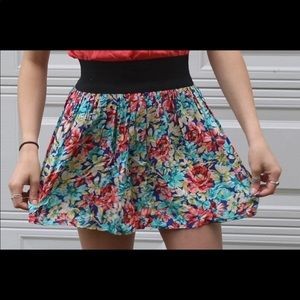 floral skirt